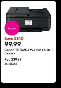 Staples Canon TR7620a Wireless 4-in-1 Printer offer