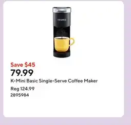 Staples K-Mini Basic Single-Serve Coffee Maker offer