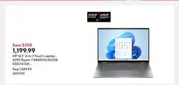 Staples HP 16.1 2-in-1 Touch Laptop - AMD Ryzen 7 8840HS/512GB SSD/16 GB RAM/Windows 11 Home offer