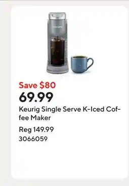 Staples Keurig Single Serve K-Iced Coffee Maker offer