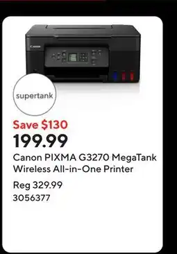 Staples Canon PIXMA G3270 MegaTank Wireless All-in-One Printer offer