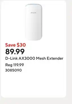 Staples D-Link AX3000 Mesh Extender offer