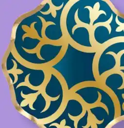 Party City Sophistiplate Round Paper Disposable Appetizer Bowls, Navy/Gold, 6.5-in, 8-pk offer