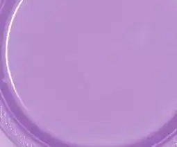 Party City Round 10 Reusable Dinner Plates, Lavender, 20-pk offer