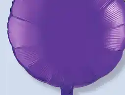 Party City 18 Purple Round Foil Balloon offer