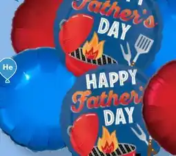 Party City 'Happy Fathers Day' Grill-iant Dad 18 Standard Balloon Bouquet, 6-pc offer