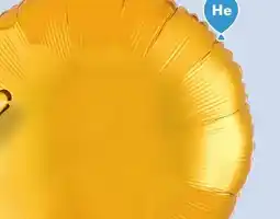 Party City 18 Gold Round Foil Balloon offer