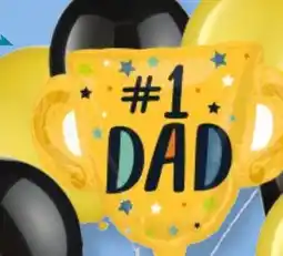 Party City '#1 Dad' Trophy 27 Supershape Balloon Bouquet, 7-pc offer