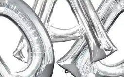 Party City ' DAD' Silver 34 Foil Letter Balloon Bouquet, 3-pc offer