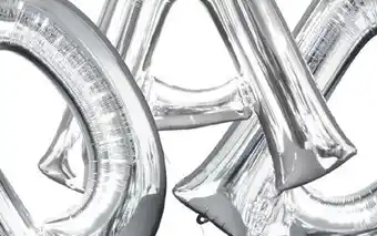 Party City ' DAD' Silver 34 Foil Letter Balloon Bouquet, 3-pc offer