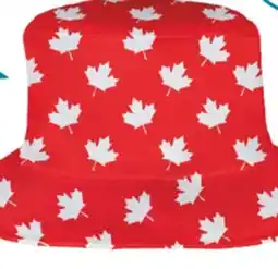 Party City Maple Leaf Bucket Hat, Red/White, One Size, for Canada Day offer