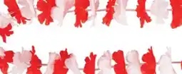 Party City Floral Lei Wearable, Red/White, One Size, for Canada Day offer