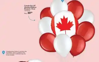Party City Canada Day 18 Standard Balloon Bouquet, 10-pc offer