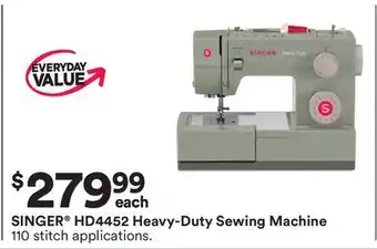 Michaels SINGER HD4452 Heavy-Duty Sewing Machine offer