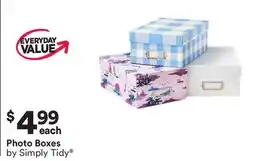 Michaels Photo Boxes by Simply Tidy offer
