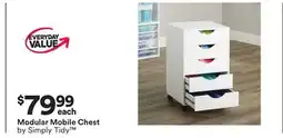Michaels Modular Mobile Chest by Simply Tidy offer