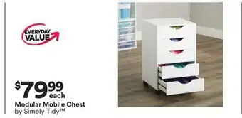 Michaels Modular Mobile Chest by Simply Tidy offer