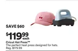 Michaels Cricut Hat press offer