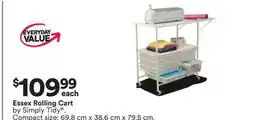 Michaels Essex Rolling Cart by Simply Tidy offer