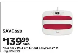 Michaels 30.4 cm x 25.4 cm Cricut Easypress 2 offer