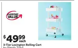 Michaels 3-Tier Lexington Rolling Cart by Simply Tidy offer