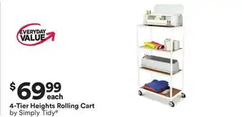 Michaels 4-Tier Heights Rolling Cart by Simply Tidy offer