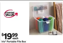 Michaels Iris portable File Box offer