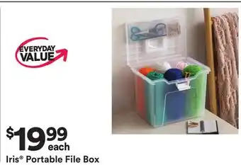 Michaels Iris portable File Box offer