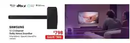 Visions Electronics Samsung 5.1. 2-Channel Atmos Soundbar Q-Symphony offer