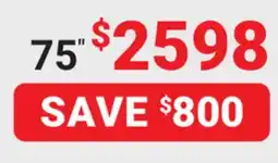 Visions Electronics 75 Smart TV offer