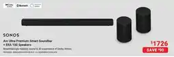 Visions Electronics SONOS Arc Ultra Premium Smart Soundbar + ERA 100 Speakers offer