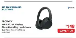 Visions Electronics SONY WH-CH720N Wireless Noise Cancelling Headphones offer