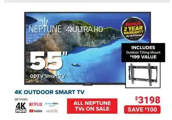 Visions Electronics 55 4K OUTDOOR SMART TV offer