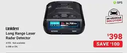 Visions Electronics UNIDEN Long Range Laser Radar Detector offer