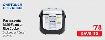 Visions Electronics Panasonic Multi-Function Rice Cooker offer