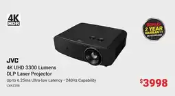 Visions Electronics 4K UHD 3300 Lumens DLP Laser Projector offer