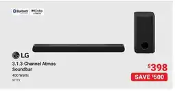 Visions Electronics 3.1.3-Channel Atmos Soundbar offer