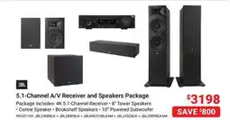 Visions Electronics JBL 5.1-Channel A/V Receiver and Speakers Package offer