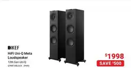 Visions Electronics KEF HiFi Uni-Q Meta Loudspeaker 12th Gen Uni-Q offer