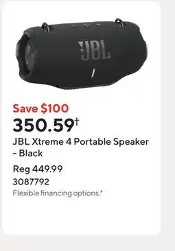 Staples JBL Xtreme 4 Portable Speaker - Black offer