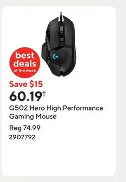 Staples G502 Hero High Performance Gaming Mouse offer