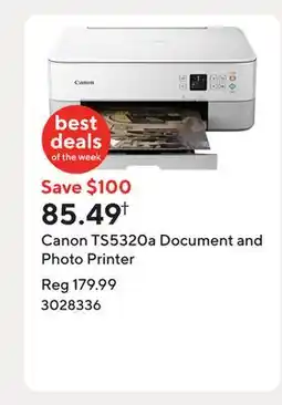 Staples Canon TS5320a Document and Photo Printer offer