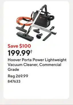 Staples Hoover Porta Power Lightweight Vacuum Cleaner, Commercial Grade offer