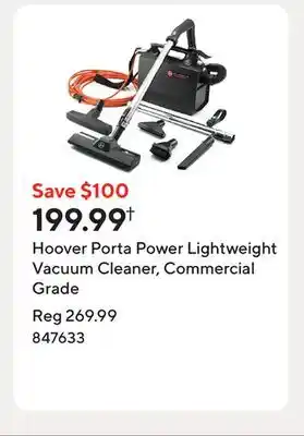 Staples Hoover Porta Power Lightweight Vacuum Cleaner, Commercial Grade offer