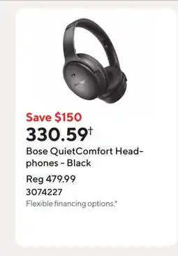 Staples Bose QuietComfort Headphones - Black offer