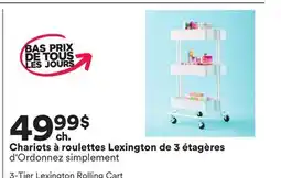 Michaels Chariots à roulettes Lexington de 3 étagères d'Ordonnez simplement offer