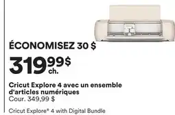 Michaels Cricut Explore 4 avec un ensemble d'articles numériques offer