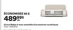 Michaels Cricut Maker 4 avec ensemble d'accessoires numériques offer