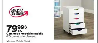 Michaels Commode modulaire mobile d'Ordonnez simplement offer