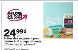 Michaels Boîtes de rangement pour photos à 16 compartiments offer